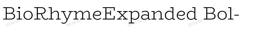 BioRhymeExpanded Bol字体转换